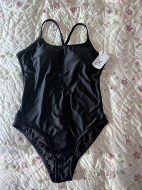 Xersion Black Athletic Top with Breathable Mesh, M